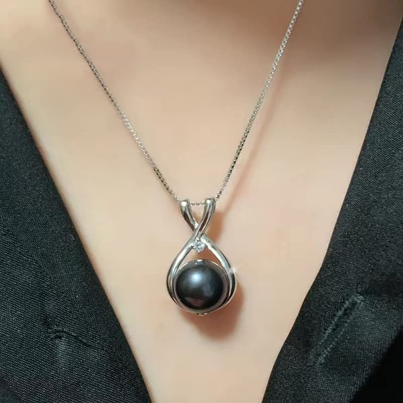 Tahitian Black Pearl Necklace for Women - Elegant Fine Jewelry Gift for Wife, Mom, Girlfriend - Perfect for Anniversary, Mother's Day, Valentine's, Christmas & Birthdays - Ideal for Date Nights, Special Occasions & Everyday Luxury