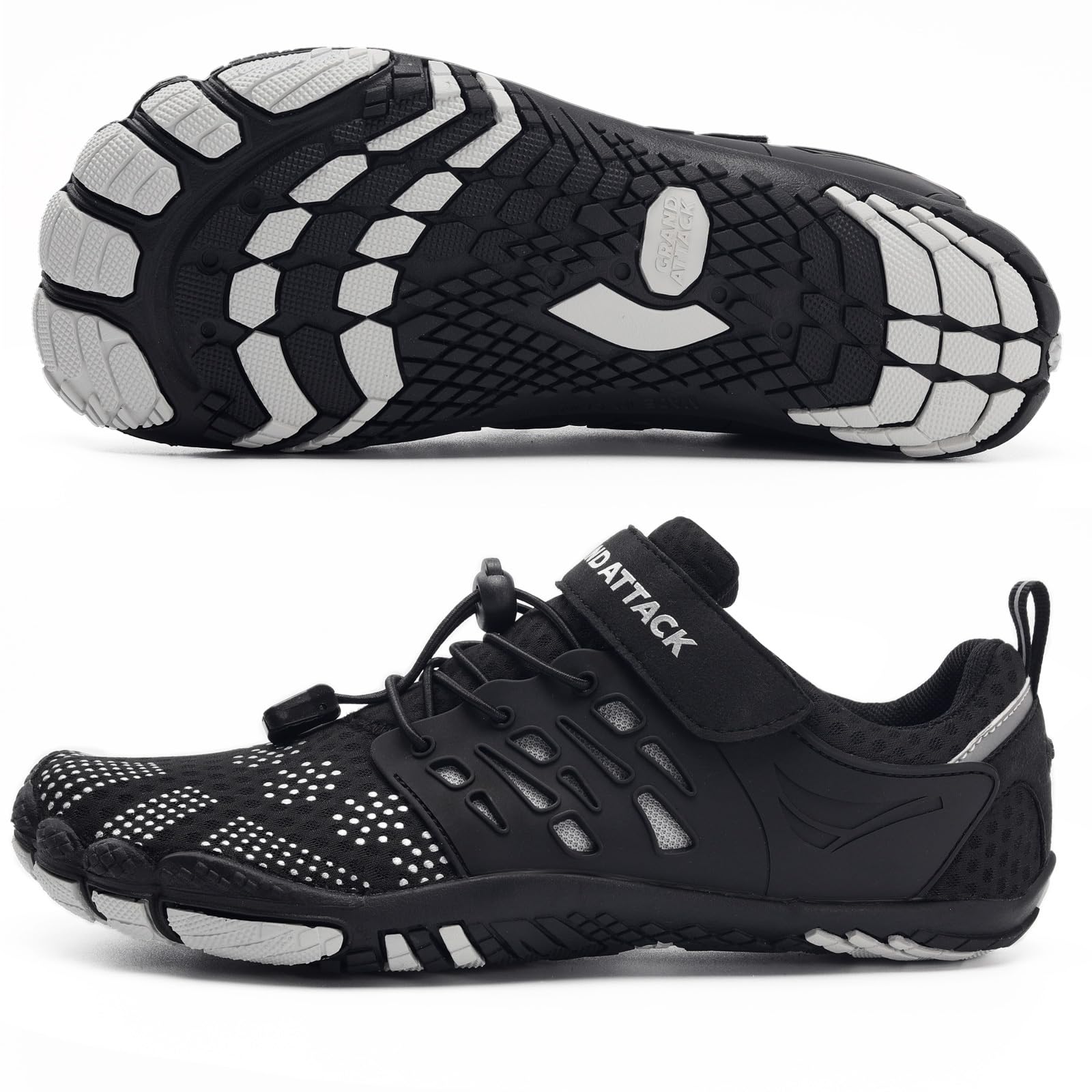 Grand Attack Barefoot Shoes for Women - Minimalist Zero Drop Lightweight Cross-Trainers for Wrestling, Boxing, Weightlifting & Walking | Perfect for Gym, Outdoor Activities & Everyday Wear