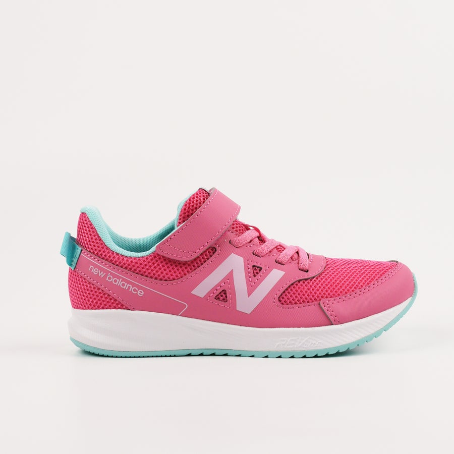 New Balance Kids 570 Hook and Loop Sneakers - Lightweight Pink Running Shoes for Toddlers & Preschoolers - Perfect for Playtime, School & Daily Walks
