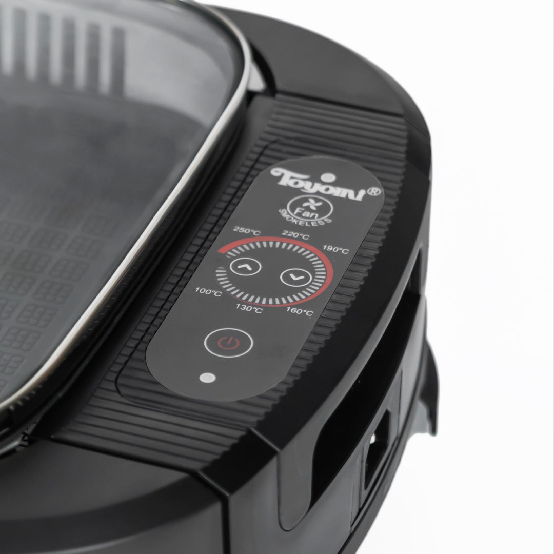 TOYOMI BBQ 2002 Electric Smokeless Indoor Grill - Portable & Odor-Free for Apartments, Camping & Small Spaces - Perfect for Healthy Cooking & Family Gatherings