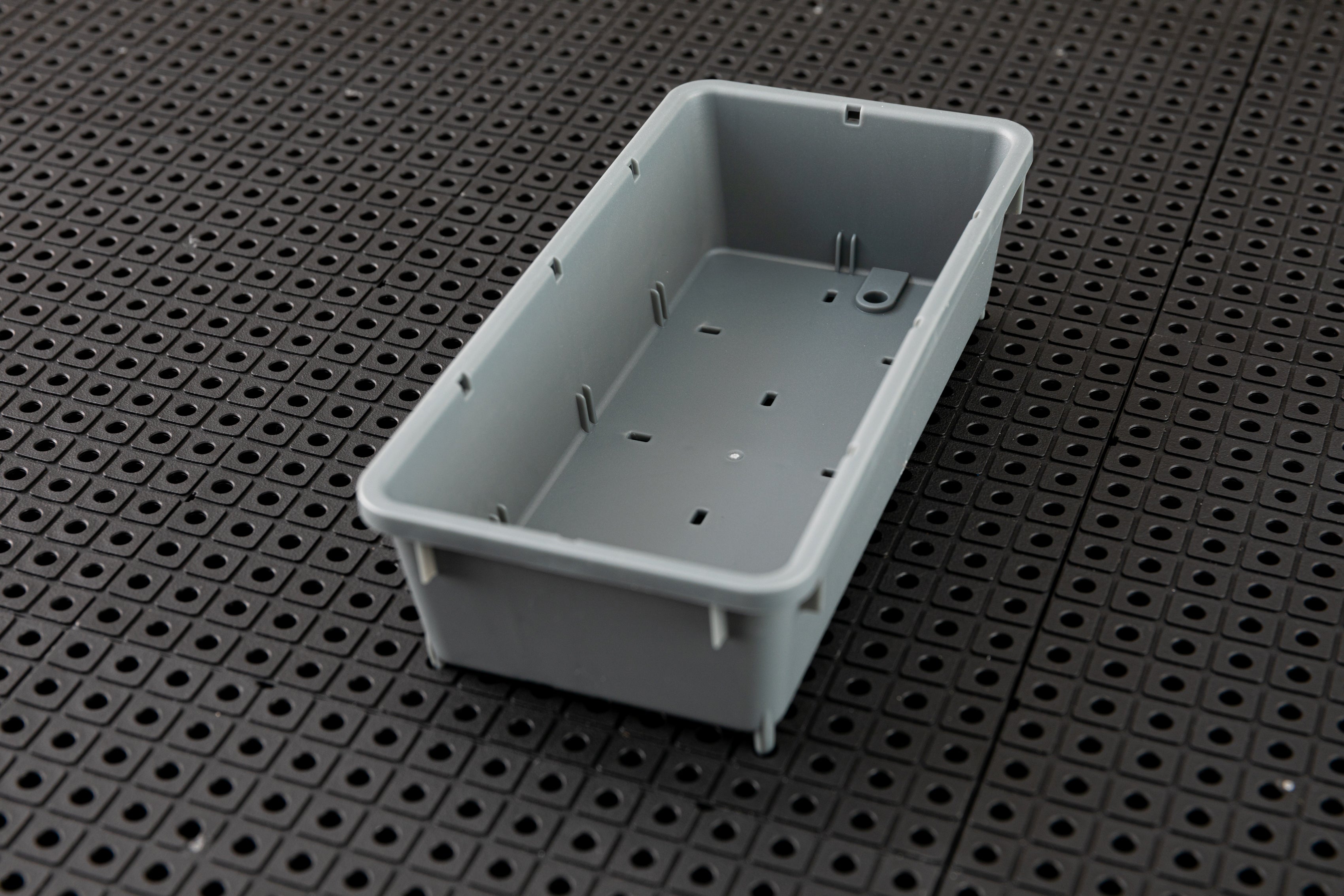 Tool Grid Container - Heavy Duty Storage Organizer for Garage, Workshop & DIY Projects | Durable Plastic Tool Box Organizer with Adjustable Compartments