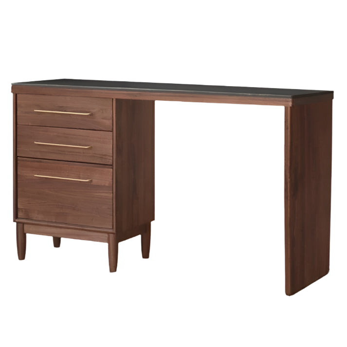 Premium Black Walnut Multi-Function Storage Sideboard - Modern Entryway Console Table with Drawers & Shelves - Perfect for Living Room, Dining Room, or Hallway Organization