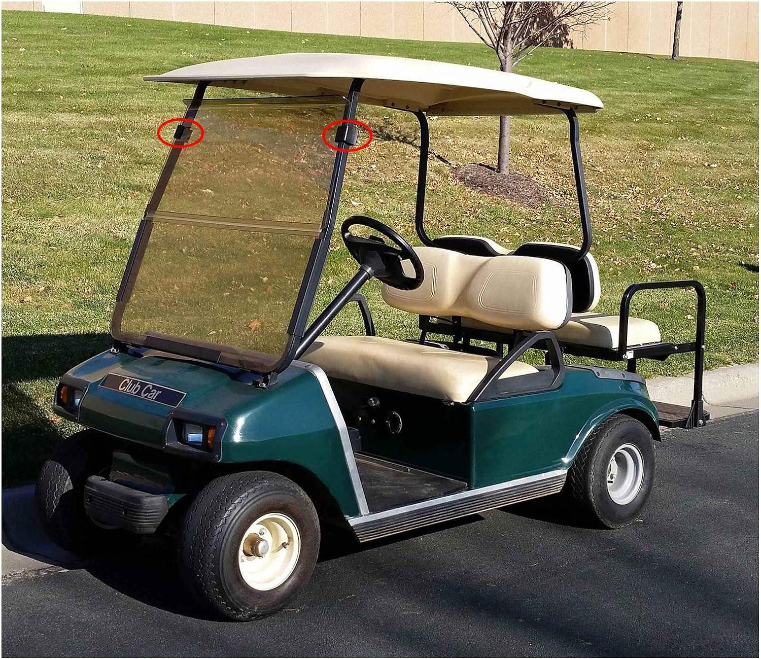 EZGO Club Car Yamaha Golf Cart Windshield Clips - 10 Pack - Durable Windshield Fasteners for Golf Carts - Perfect for Golf Course, Resort & Neighborhood Use