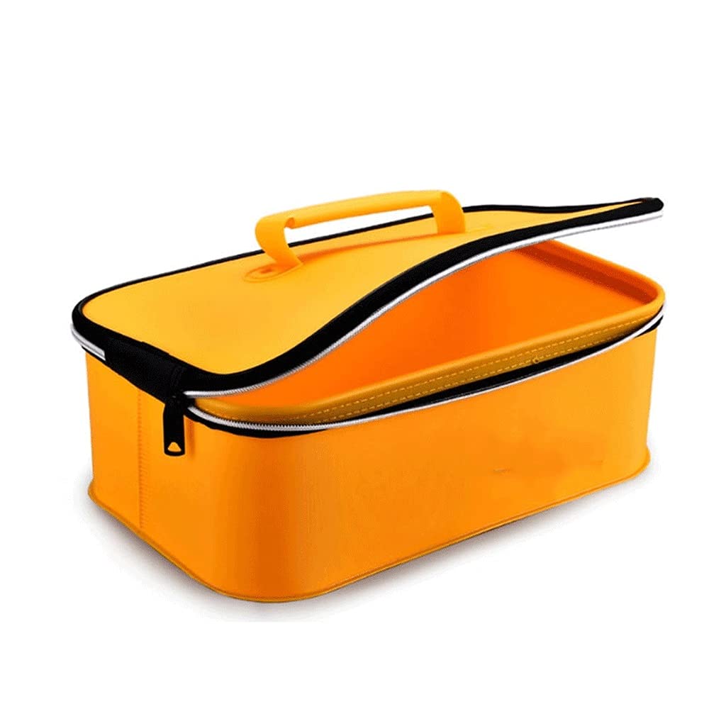 Portable EVA Fishing Bag - Collapsible Live Fish Box, Multifunctional Water Storage Tank for Camping & Fishing Supplies | Ideal for Outdoor Adventures, Boat Trips & Fishing Expeditions