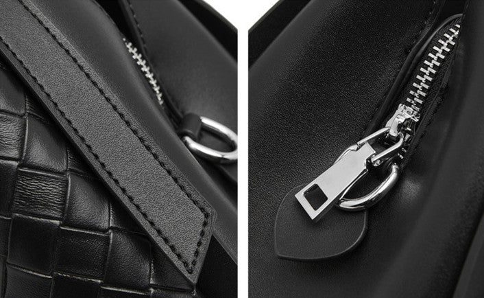 Stylish Woven Handbag with Adjustable & Detachable Straps - Perfect for Work, Travel & Everyday Use