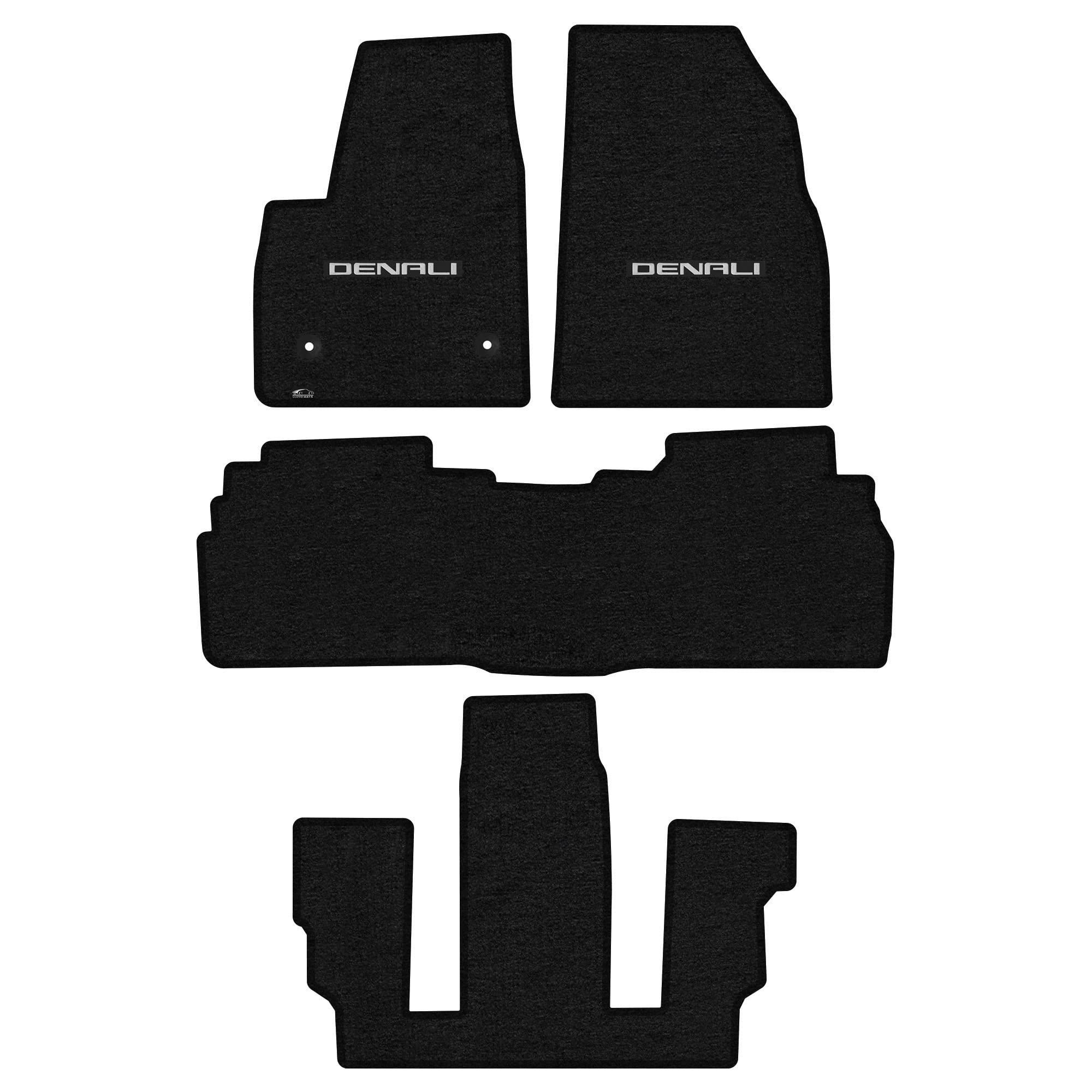 Premium Custom-Fit Carpet Floor Mats for GMC Acadia/Acadia Denali 2017-2023 - Charcoal 4-Piece Set (2nd Row Bucket Seats) | Luxury Car Interior Protection & Comfort for Daily Commutes & Road Trips