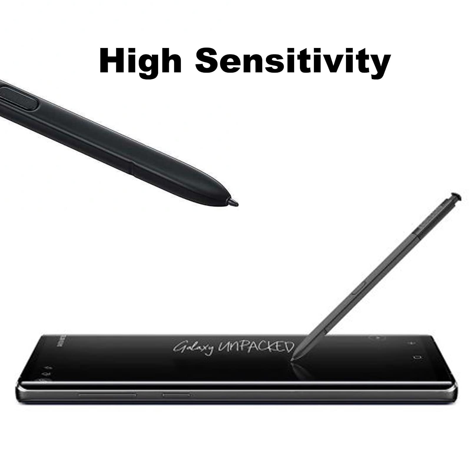 2 Pack Galaxy Note 9 Stylus Pen Replacement - Compatible with Samsung Galaxy Note 9 N960 All Versions (Midnight Black) | Non-Bluetooth S Pen for Precise Writing & Drawing | Perfect for Note-Taking, Sketching & Digital Art