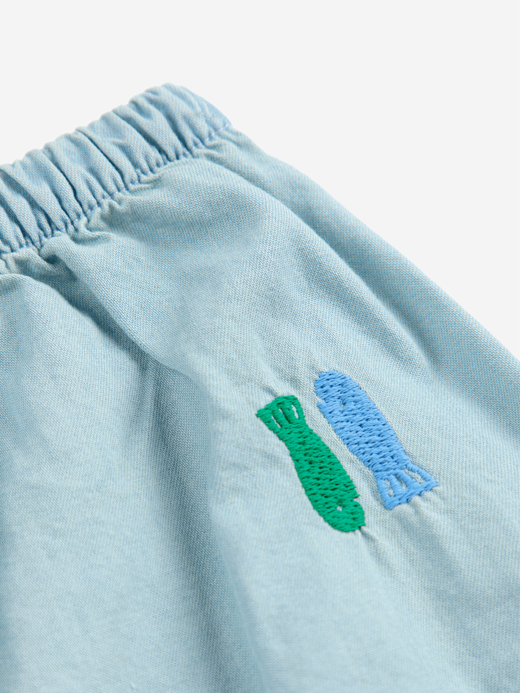 Bobo Choses Lucky Fish Embroidered Bloomer Pants for Kids | Soft Cotton Baby Boy & Girl Shorts | Perfect for Playtime, Summer Outfits & Casual Wear