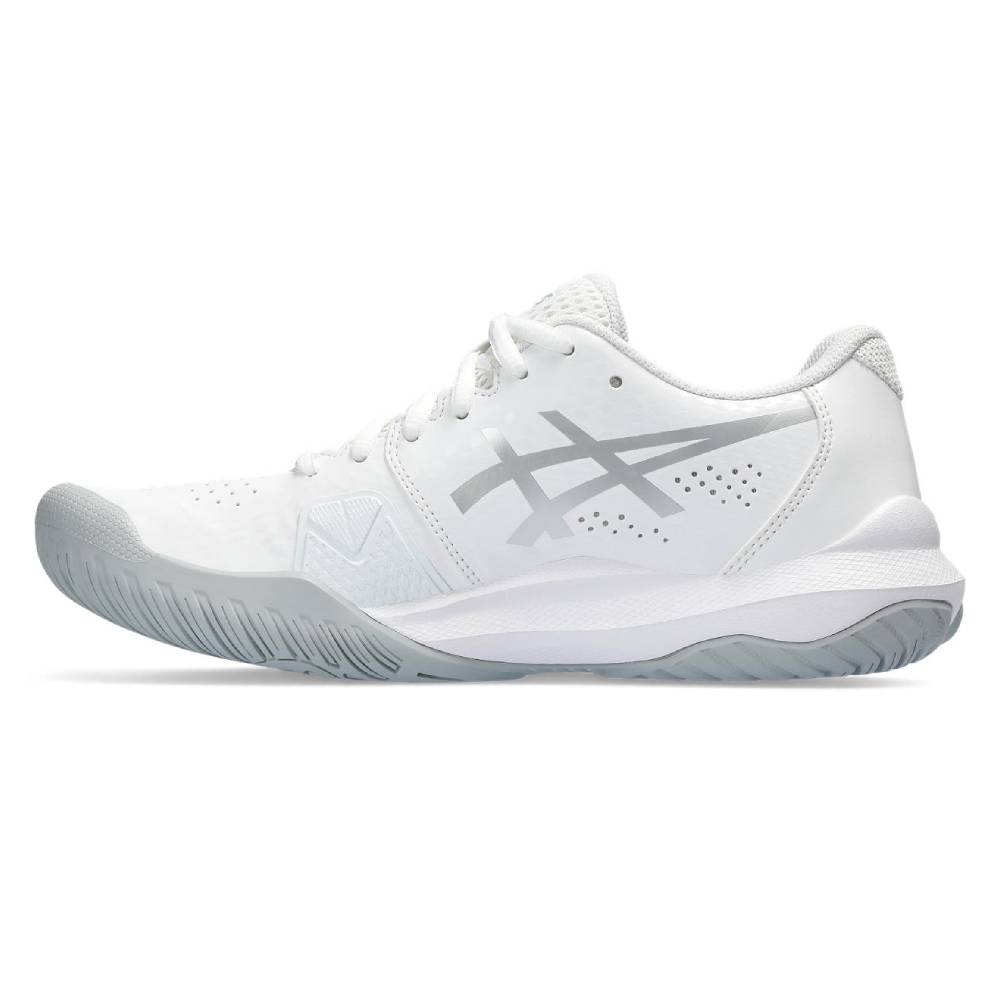 ASICS Gel Challenger 14 Women's Tennis Shoes - White/Pure Silver - Lightweight & Supportive Court Shoes for Women - Perfect for Tennis, Pickleball & Casual Wear