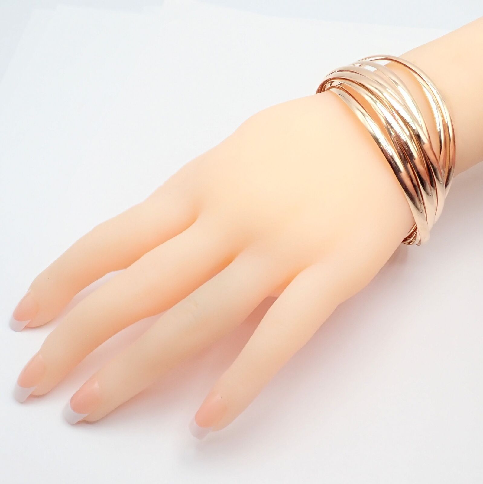 Authentic Tiffany & Co 18k Rose Gold 9 Row Melody Calife Picasso Large Bracelet - Luxury Jewelry Gift for Women, Perfect for Weddings, Anniversaries & Special Occasions