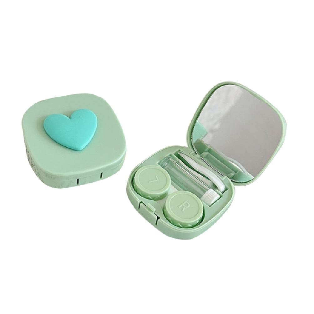 Cute Heart Square Case with Mirror - Travel & Home Lens Kit