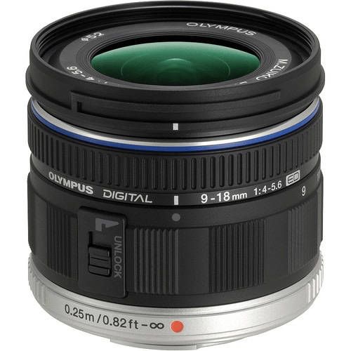 OM SYSTEM M.Zuiko Digital ED 9-18mm f/4.0-5.6 Wide Angle Zoom Lens for Micro Four Thirds Cameras - Perfect for Travel, Landscape & Street Photography