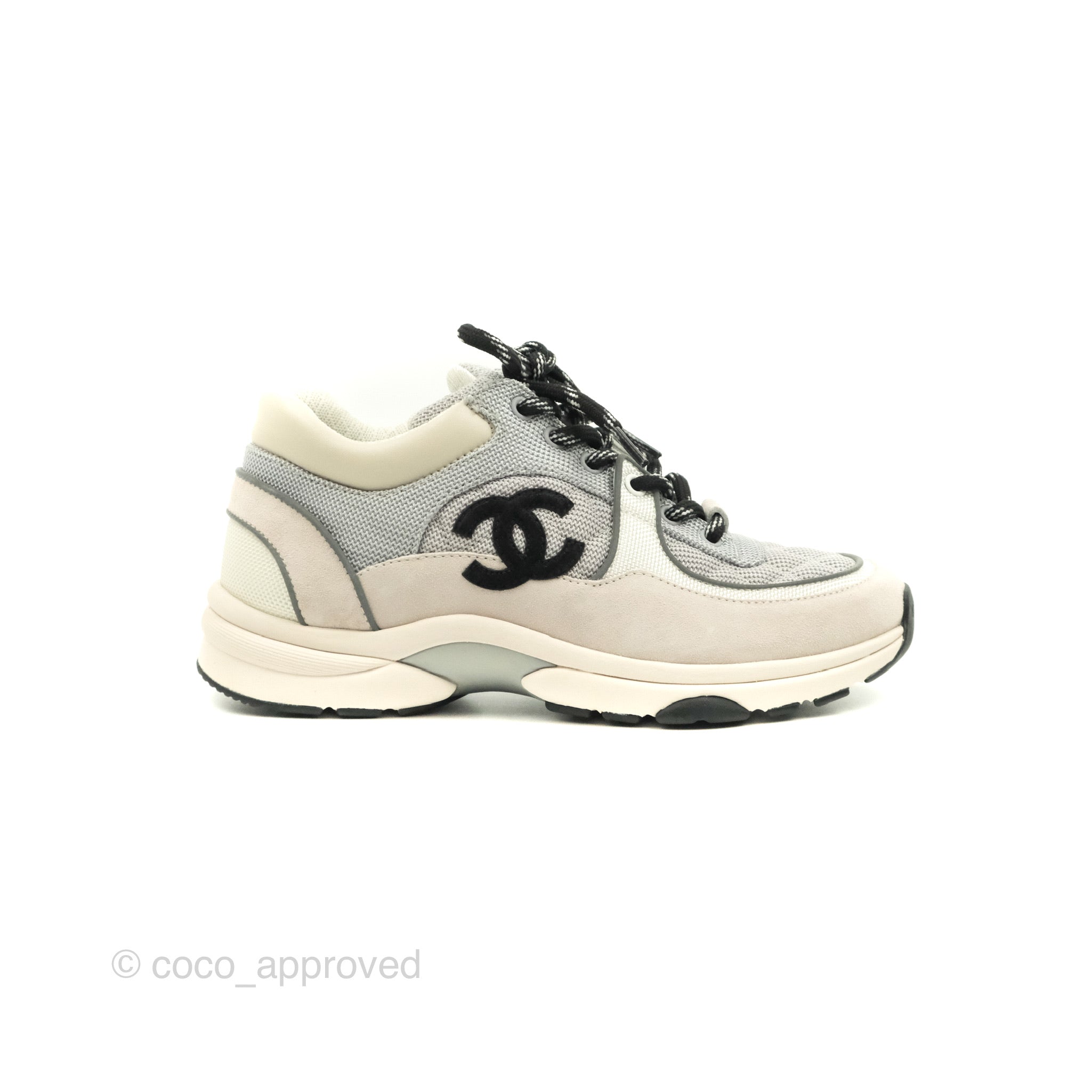 Chanel CC Fabric Trainers Women's Size 37 - Luxury Fashion Sneakers for Casual Wear & Street Style Outfits