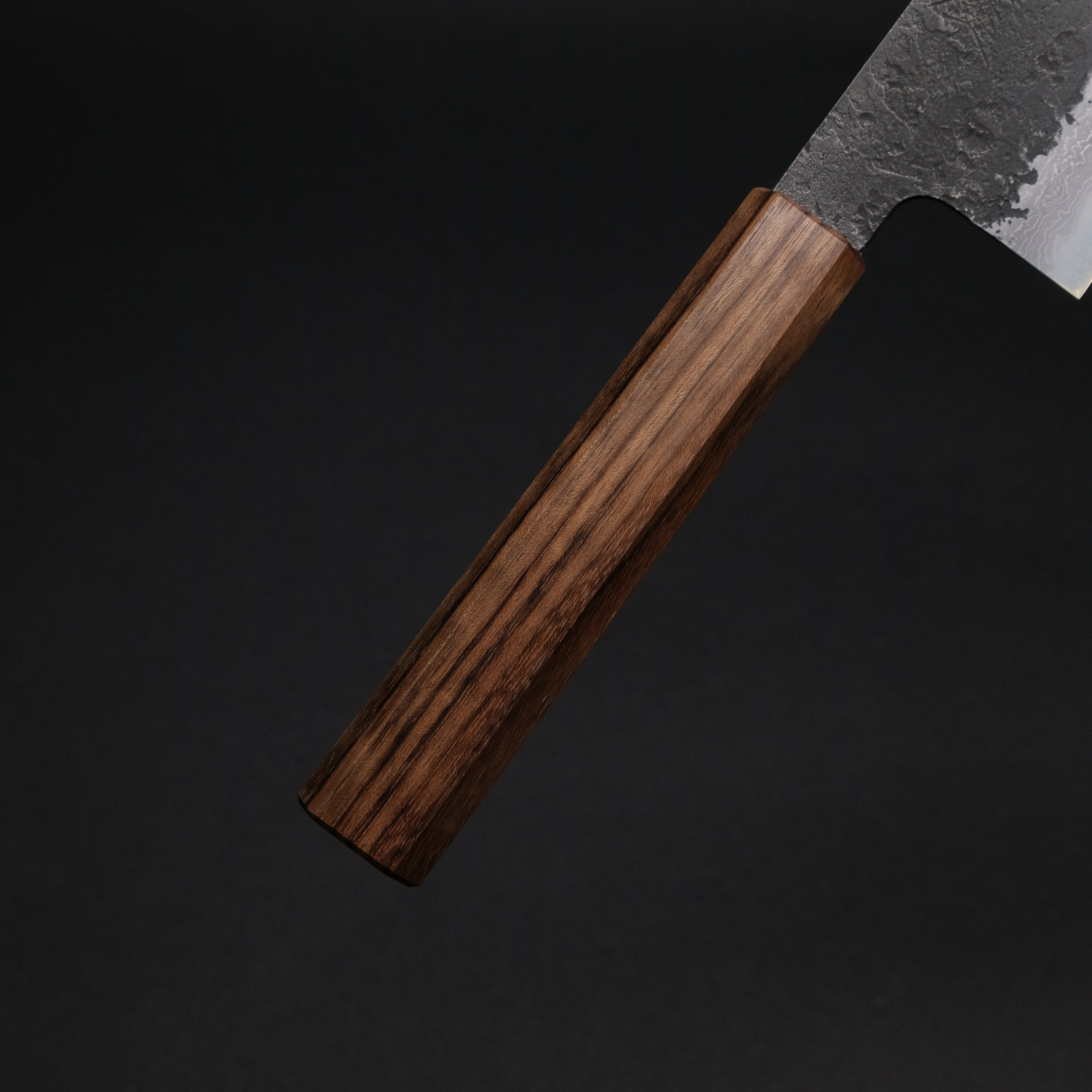 Premium Ajikataya White #2 Nashiji Damascus Gyuto 210mm Japanese Chef Knife with Obankole Handle (#48) - Perfect for Sushi, Meat Slicing & Professional Kitchen Use