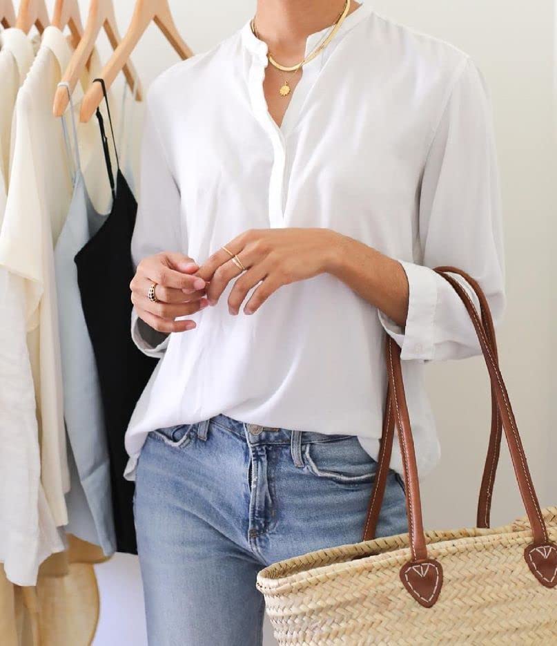 French Straw Basket Bag with Leather Handles - Stylish Beach Tote, Market Shopping Basket & Wicker Handbag for Women | Perfect for Beach Outings, Picnics & Farmers Market Trips