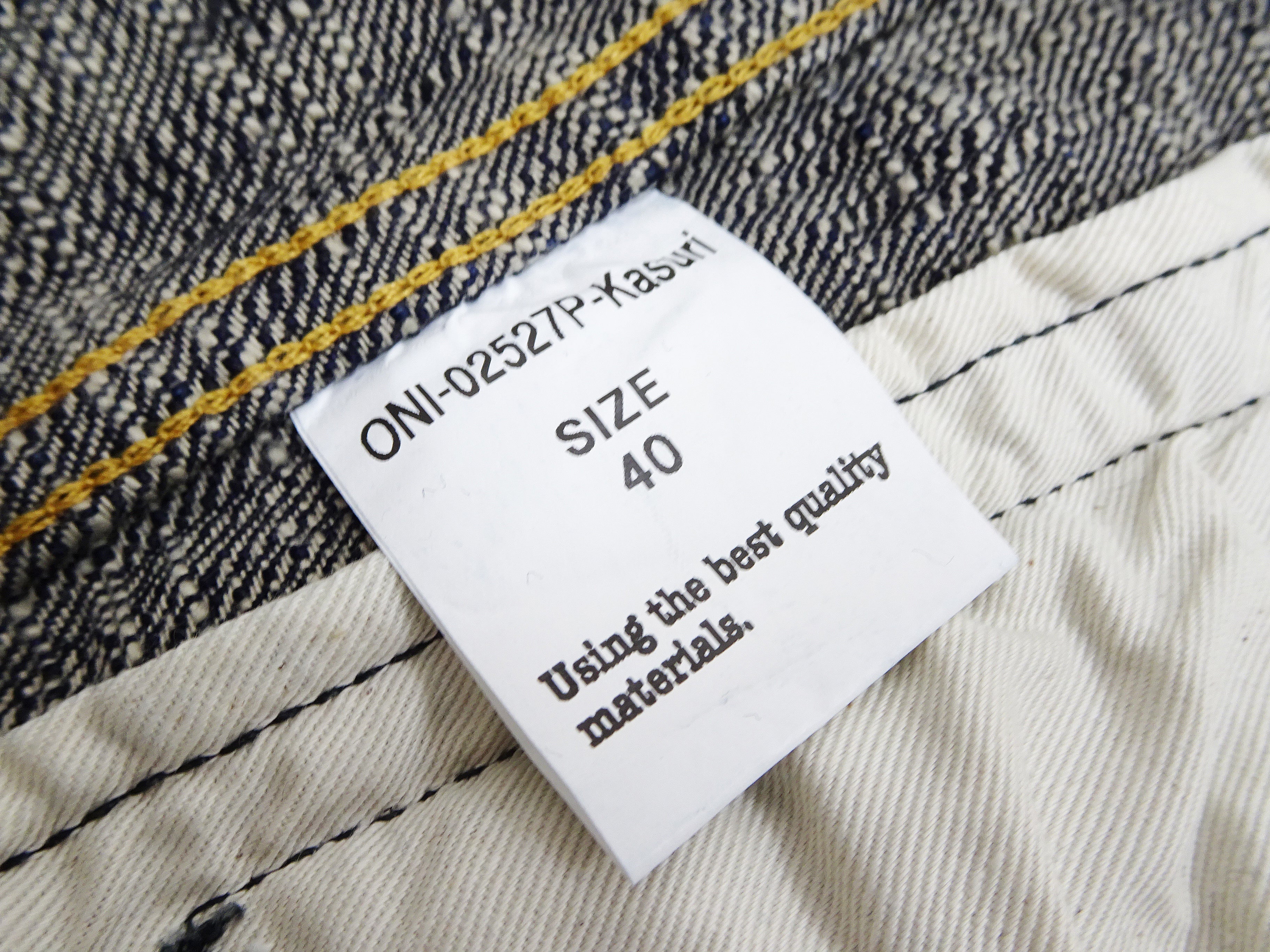 ONI Kasuri Slub Selvedge Denim Jacket for Men - 17oz Slim Fit Type III Jean Jacket in Indigo (One Wash) | Premium Raw Denim Outerwear for Casual Wear & Street Style