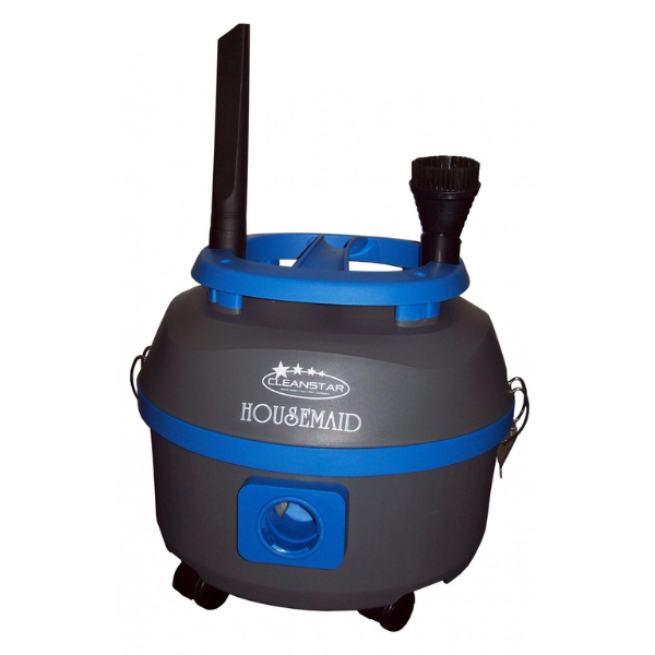 10L Housemaid Pull Along Vacuum Cleaner - Lightweight Portable Wet/Dry Vacuum for Home, Garage, Workshop & Car Cleaning
