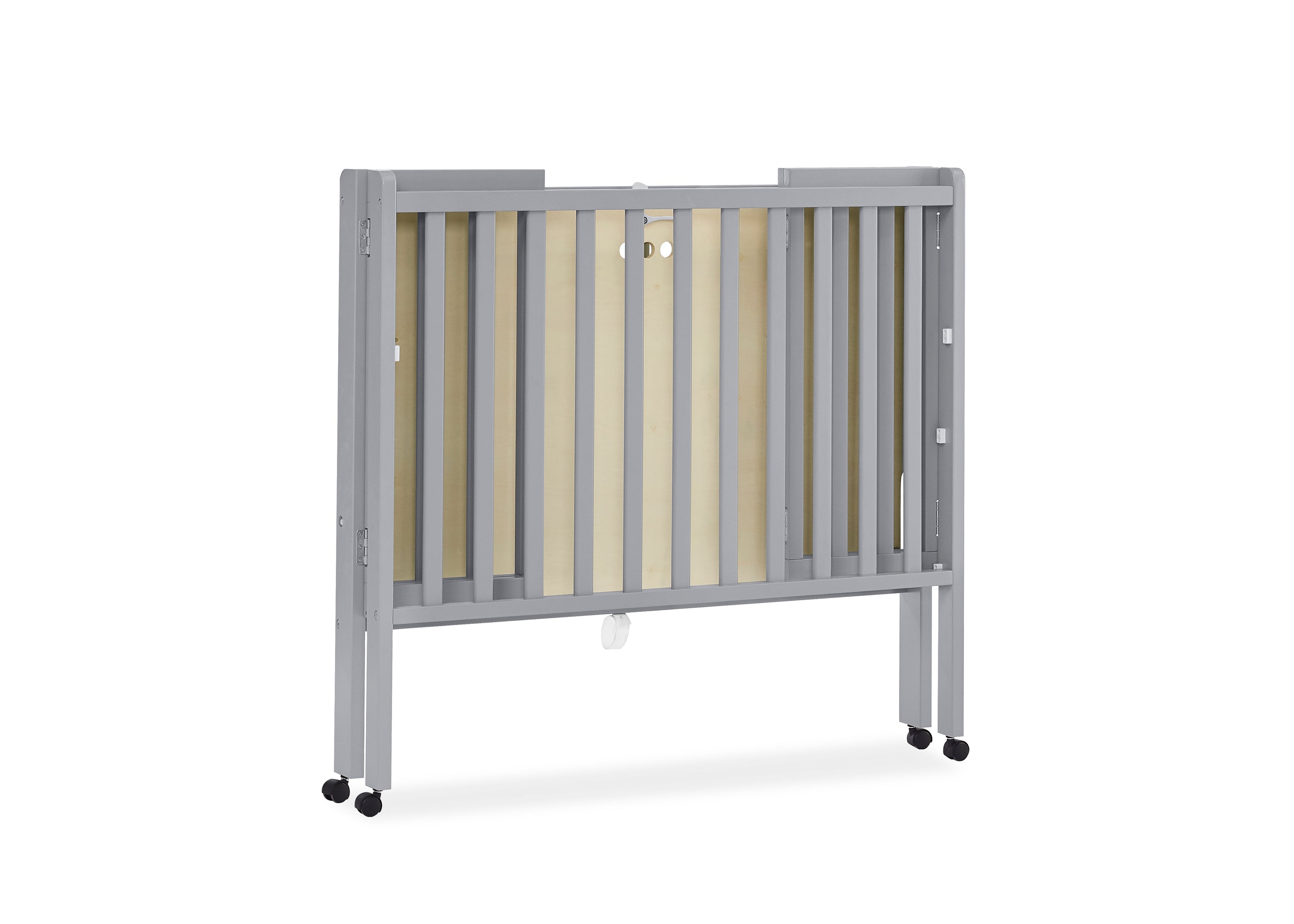 Lee Portable Folding Mini Crib with 1.5 Inch Mattress - Lightweight Travel Crib for Babies & Toddlers - Perfect for Home, Travel, and Daycare Use
