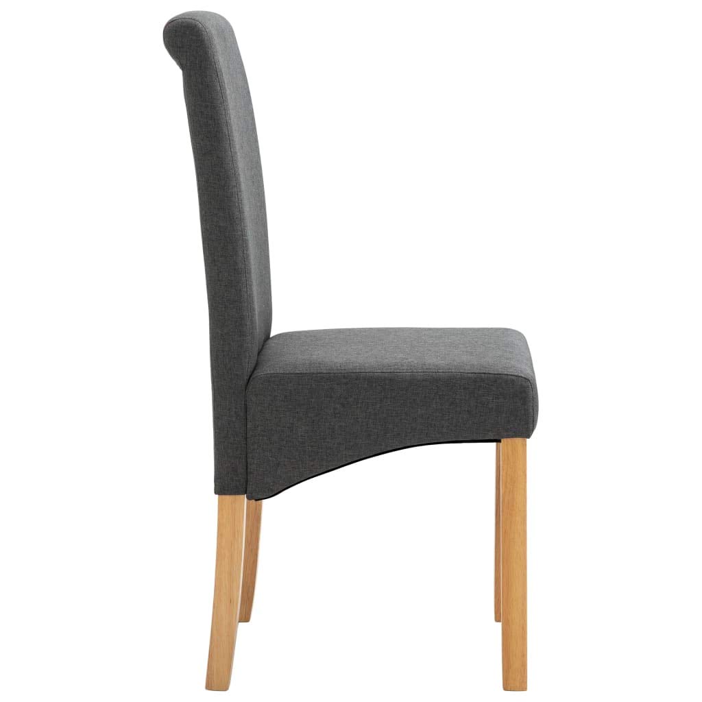 Modern Dining Chairs Set of 4 - Gray Fabric Upholstered High Back Kitchen Chairs with Padded Seat - Comfortable Side Chairs for Dining Room, Kitchen & Living Room - Perfect for Family Dinners, Entertaining Guests & Home Decor