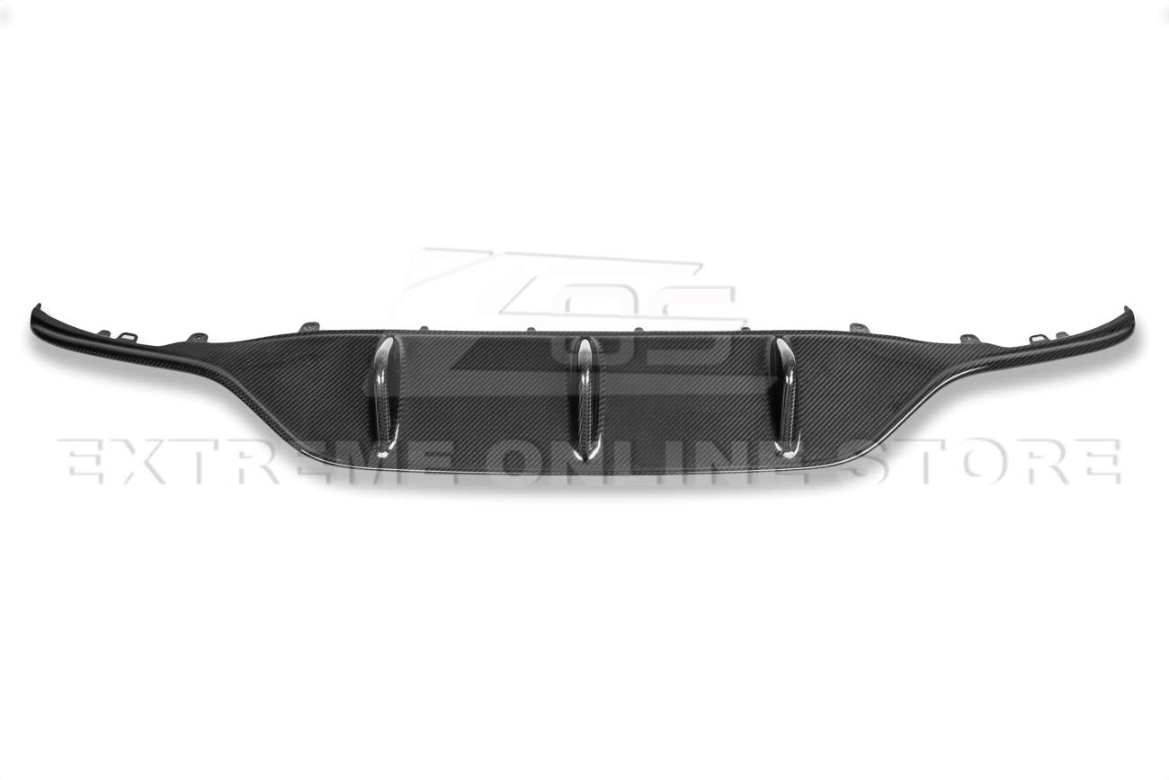 2015-2018 Mercedes Benz W205 C-Class AMG Sport Style Carbon Fiber Rear Bumper Lower Diffuser Replacement - Upgrade Your Car's Aerodynamics & Style for Street Racing & Show Car Events