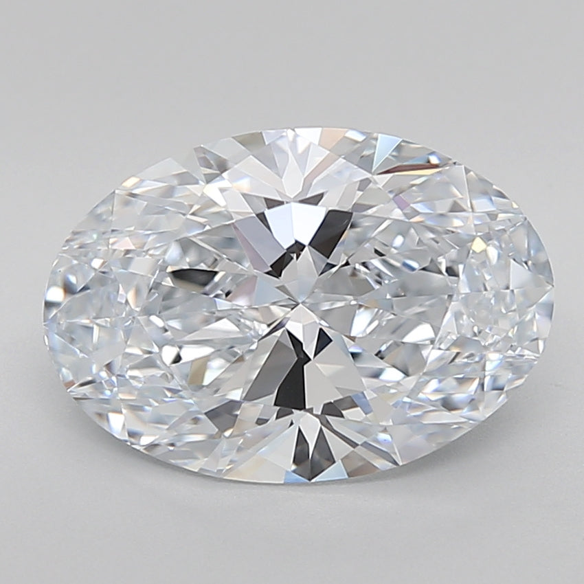 3.76 Carat Oval Lab Grown Diamond - GIA Certified, VVS1 Clarity, D Color - Perfect for Engagement Rings & Anniversary Jewelry