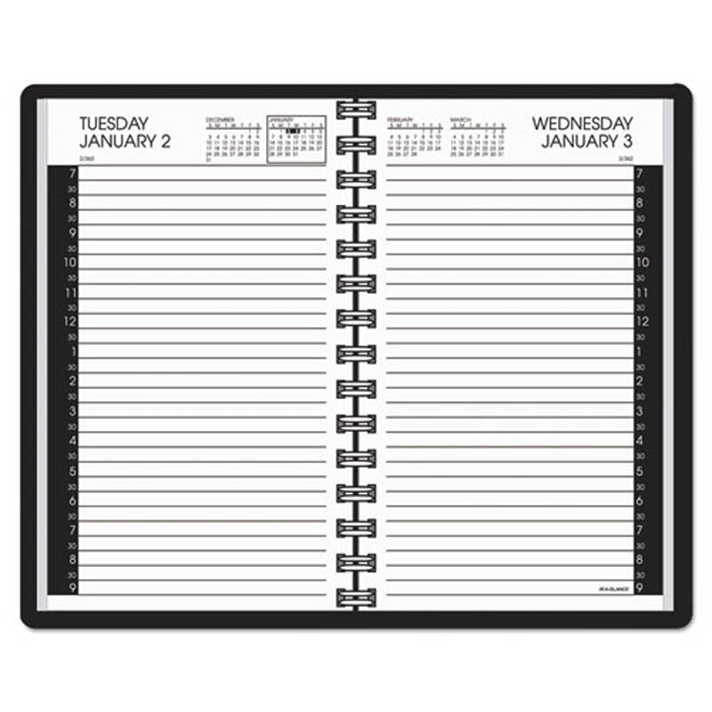 2026 Daily Appointment Book - 30 Minute Time Slots, 4 7/8