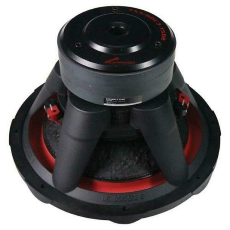 Audiopipe TXXBDC315D2 15 Inch 2400W 2 Ohm Car Subwoofer - 18-800Hz Frequency Response, 97dB Sensitivity for Powerful Bass in Trucks & SUVs
