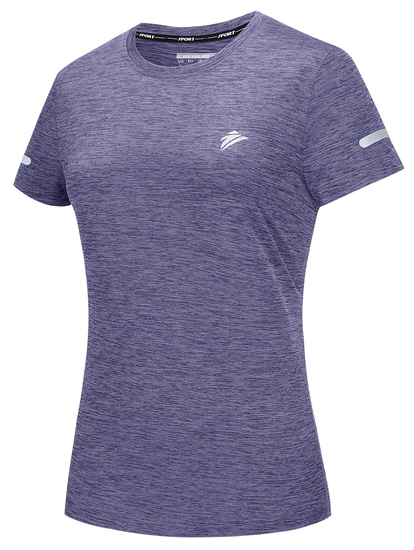 TACVASEN Women's Quick Dry Athletic T-Shirt - Moisture Wicking Short Sleeve Workout Top for Hiking, Running & Fitness | Lightweight Breathable Crew Neck Tee for Outdoor Sports & Gym Training