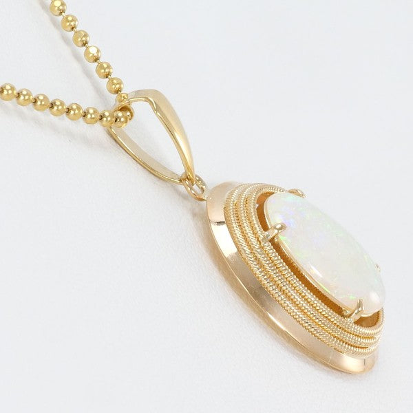 18K Yellow Gold Opal Necklace for Women - Elegant Opal Jewelry Gift for Birthday, Anniversary & Special Occasions | Perfect for Everyday Wear & Evening Events