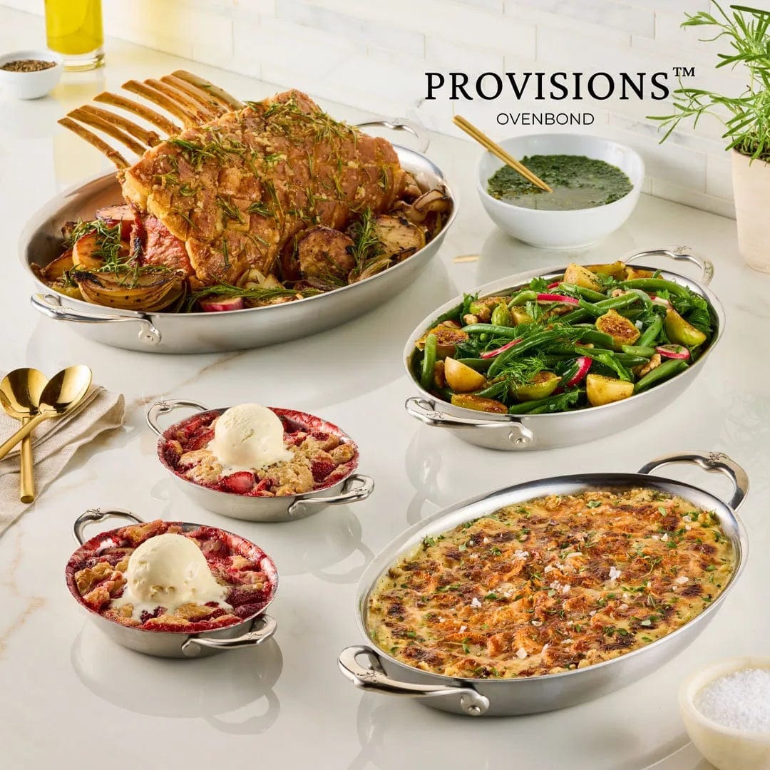 Hestan Provisions Stainless Steel Small Oval Au Gratin Set - 2 Piece (6.5