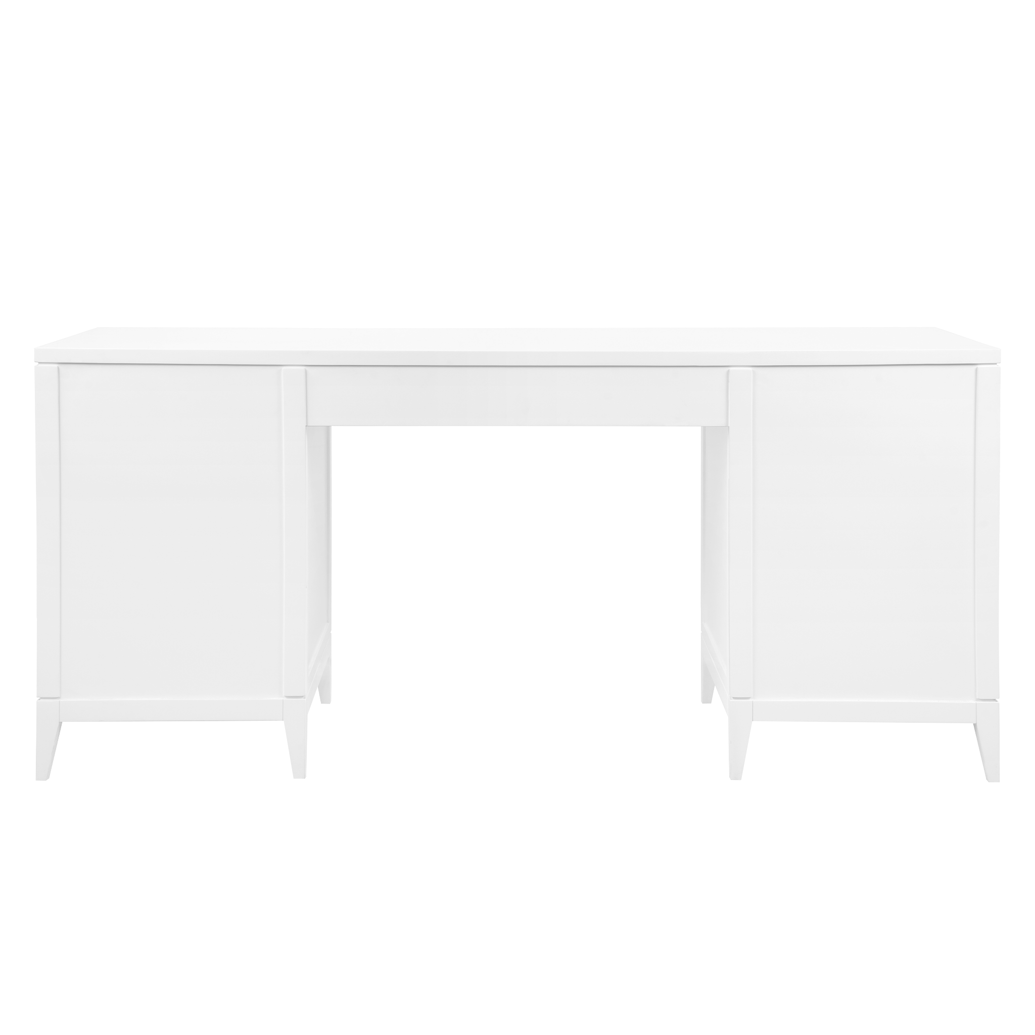 Astor Desk in Vanilla Finish - Modern Home Office Desk for Small Spaces, Study & Work from Home