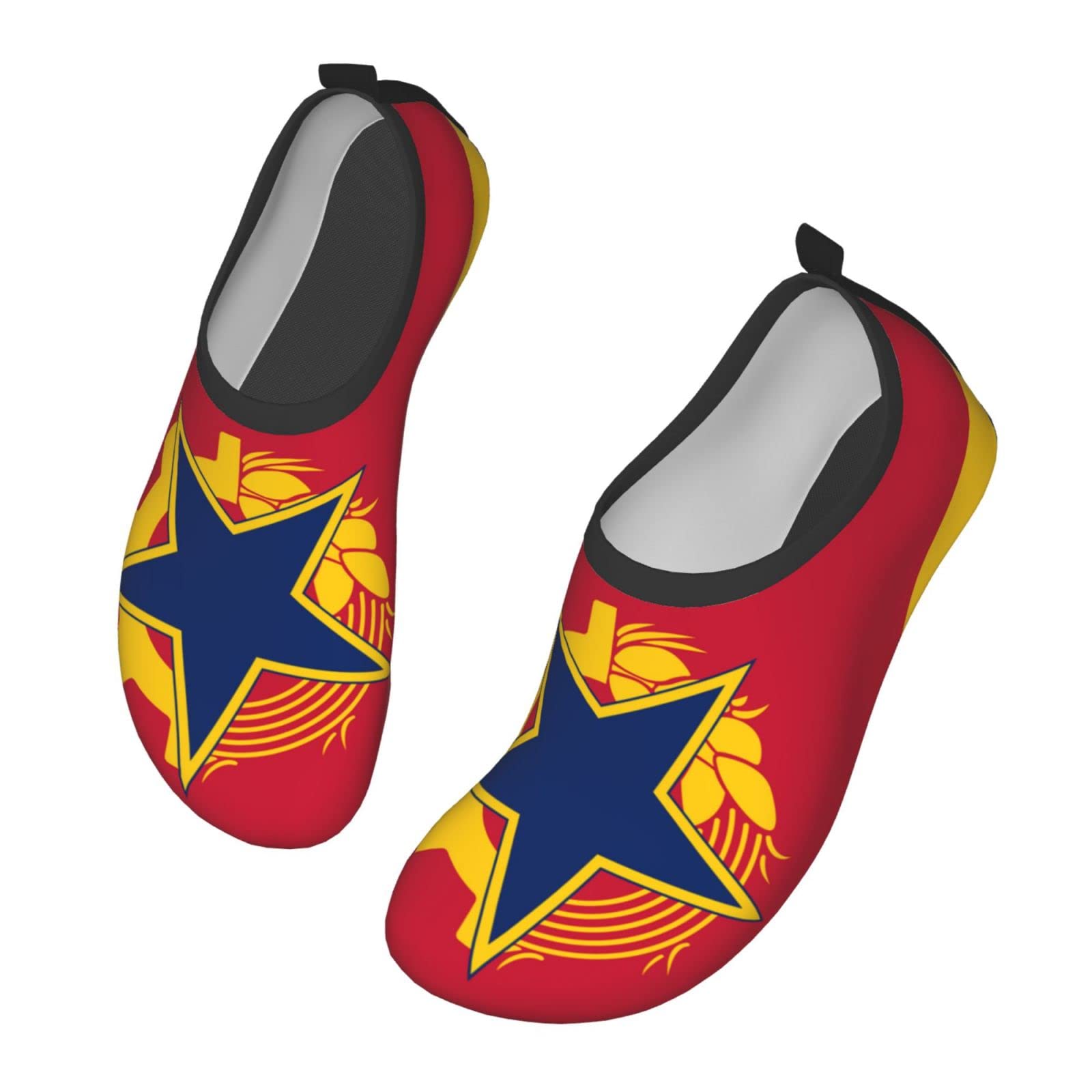 Syndicalist Romania Flag Water Shoes for Women & Men - Quick-Dry Beach Shoes for Swimming, Surfing & Outdoor Activities