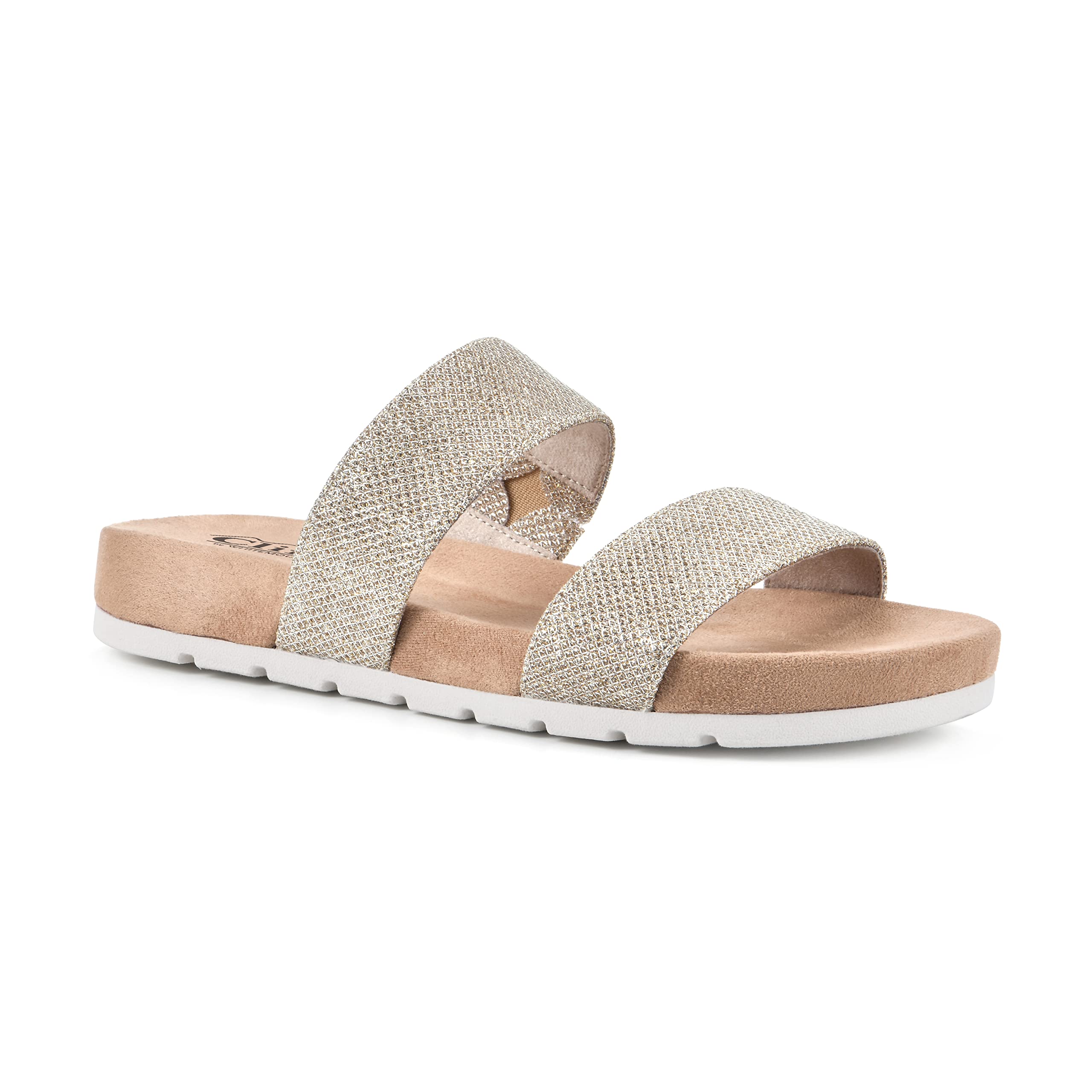 White Mountain Women's Tahlie Slide Sandal - Comfortable Summer Casual Wear