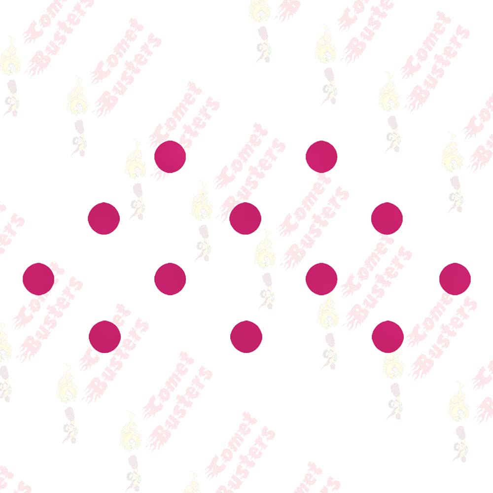 Comet Busters 6mm Round Hot Pink Velvet Bindi (BIN859) - Perfect for Indian Weddings, Festivals & Cultural Events