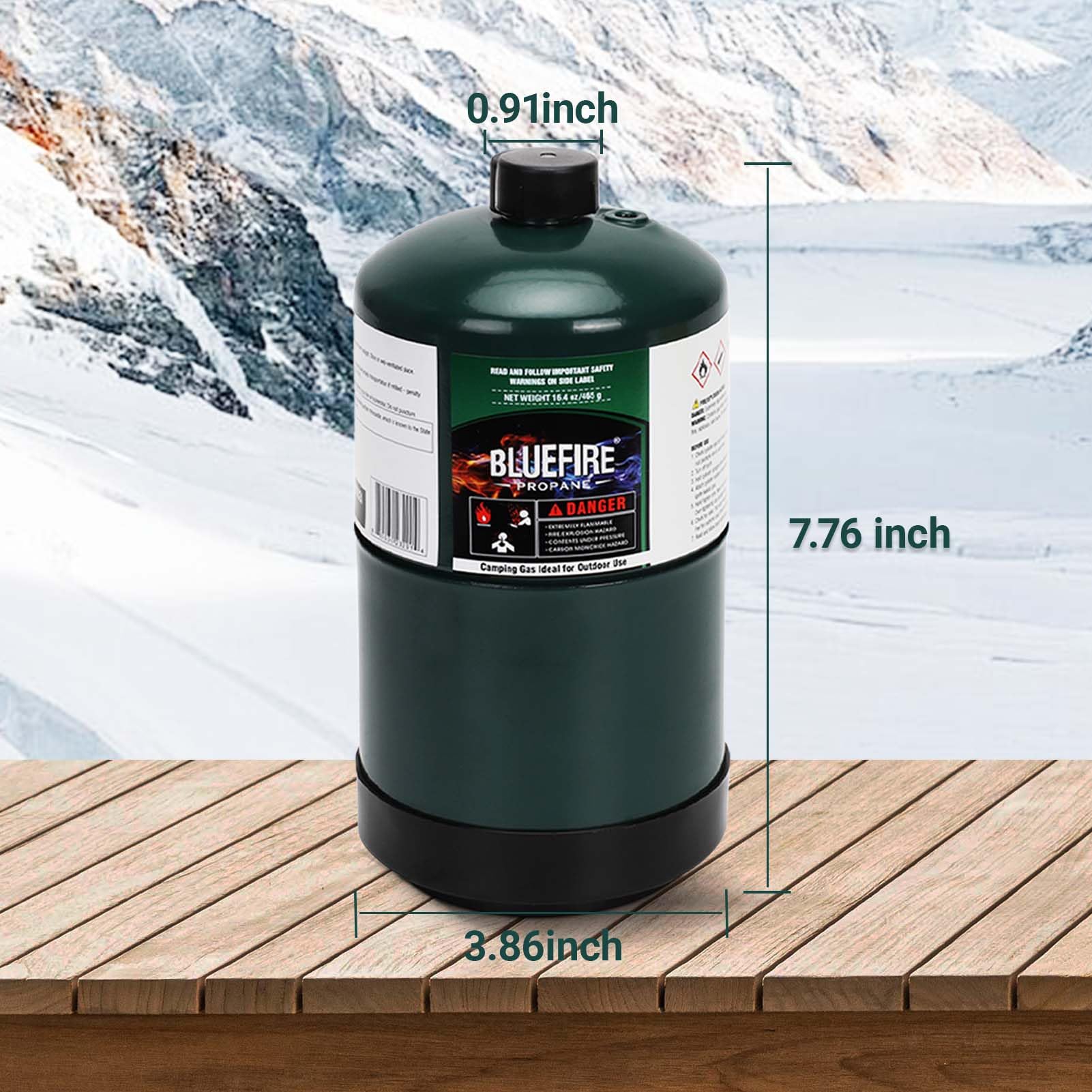 1lb Propane Tank Pack of 2 - Portable Camping Propane Canister for Stove, Torch, Lamp & Heater | Ideal for Outdoor Cooking, Backpacking & Emergency Preparedness