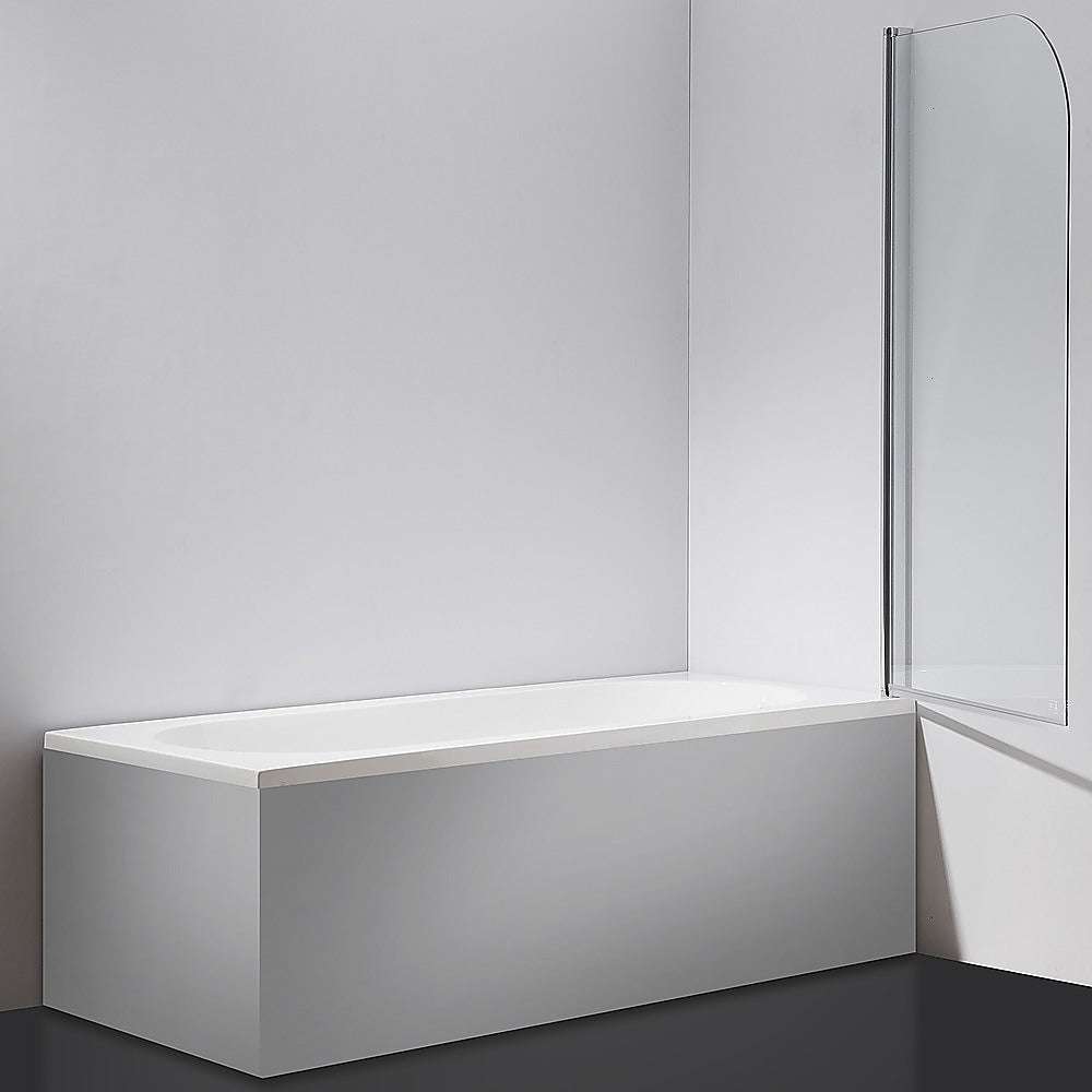180 Degree Pivot Shower Door with 6mm Tempered Safety Glass - 800x1400mm Frameless Bathroom Enclosure by Della Francesca - Perfect for Modern Bathrooms and Walk-in Showers
