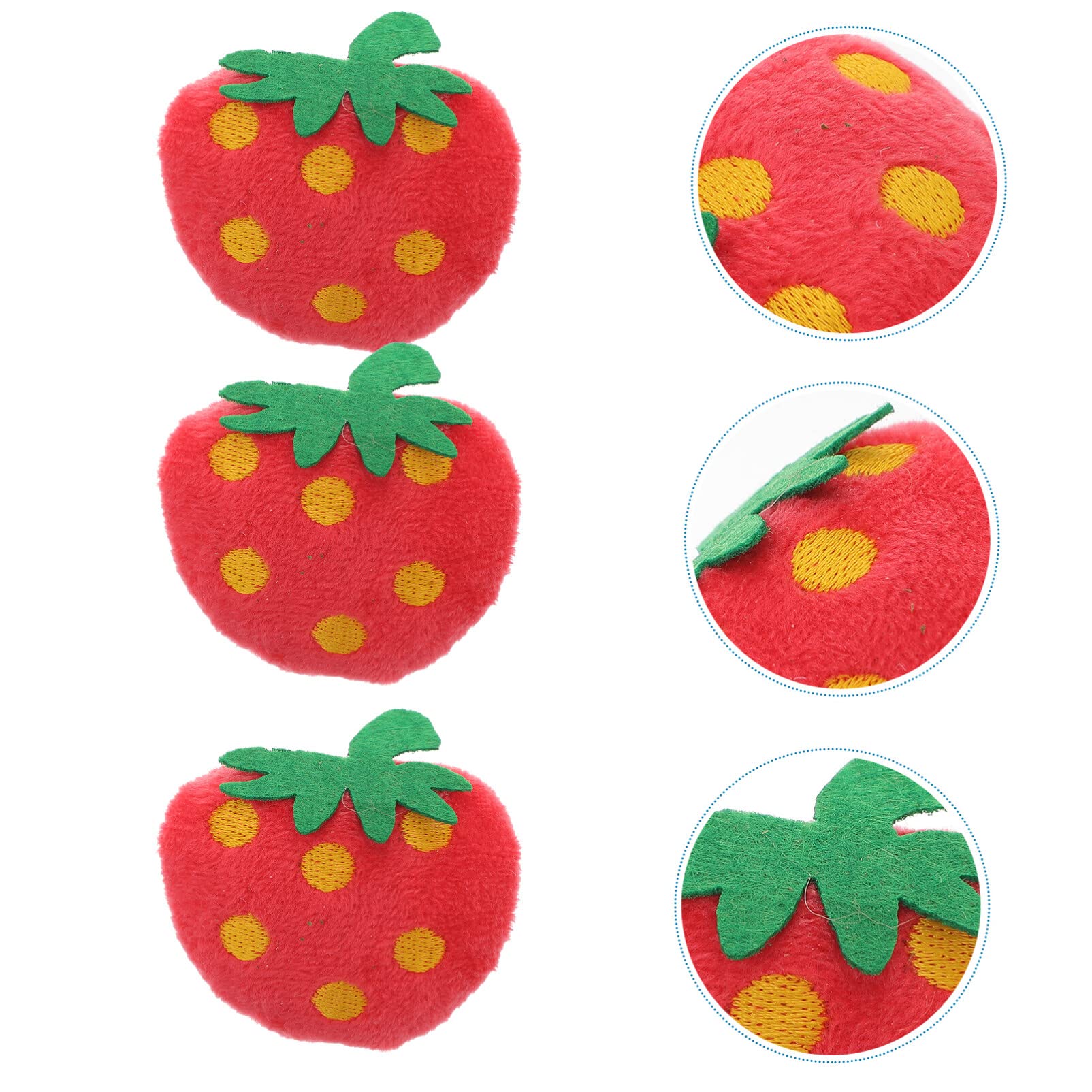 10pcs Cat Toys for Indoor Cats - Plush Chew Sticks & Squeaky Strawberry Toys for Kittens & Small Dogs - Perfect for Playtime, Teething & Stress Relief