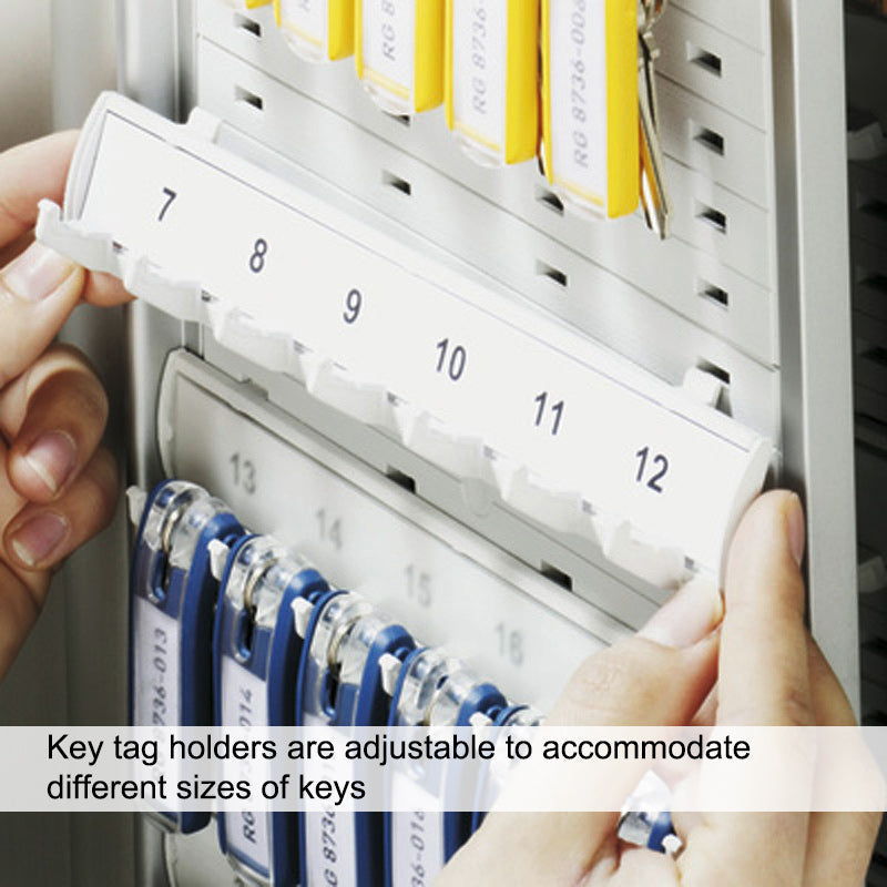 54-Key Deluxe Key Vault with Combination Lock - Secure Key Organizer for Home, Office & Travel - Heavy Duty Metal Key Storage Box with Anti-Theft Protection