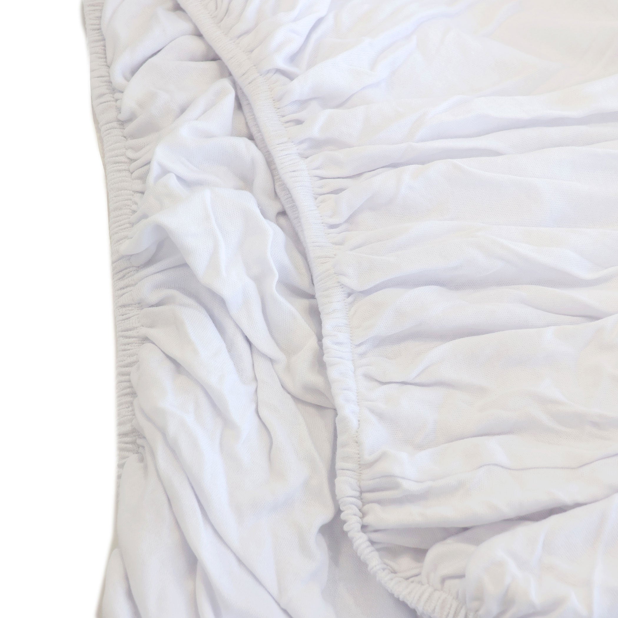 Premium Bamboo White 2-Pack Jersey Fitted Sheets - Ultra Soft & Breathable Bed Sheets for Queen/King Size Mattresses - Perfect for Hot Sleepers & Allergy Relief