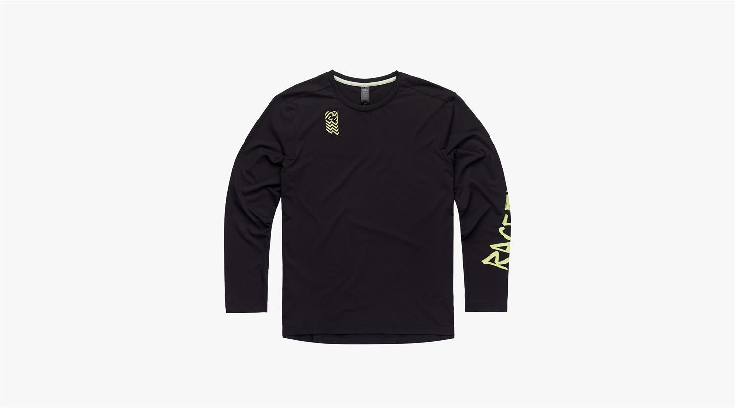 Race Face Commit Long Sleeve Tech Top - Men's Performance Cycling Shirt with Moisture-Wicking Fabric for Mountain Biking & Road Cycling