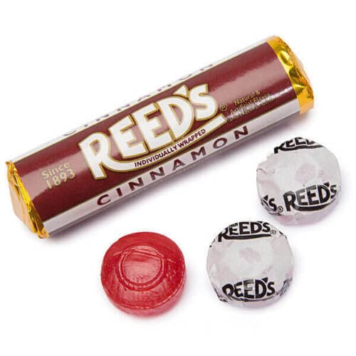 NOSH PACK Reeds Hard Candy Variety Pack - 16 Individually Wrapped Rolls with Peppermint, Cinnamon, Root Beer & Butterscotch Flavors | Bulk Candy for Office Snacks, Party Favors & Gift Baskets
