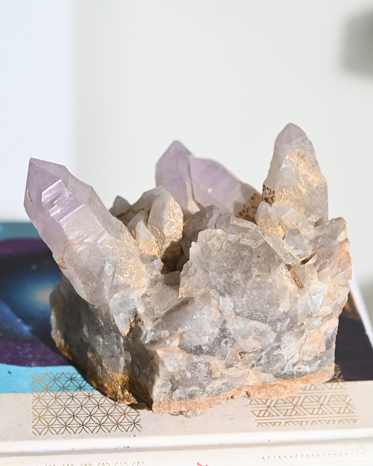 Natural Peruvian Amethyst Crystal Cluster - 4 Inch Healing Stone for Meditation, Reiki & Home Decor | Spiritual Gift & Energy Cleansing