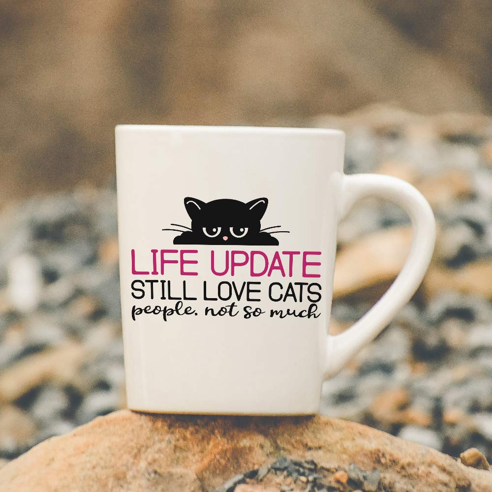 Cute Cat Coffee Mug - Funny Cat Lover Gift for Women & Men - Perfect for Home, Office & Gifts