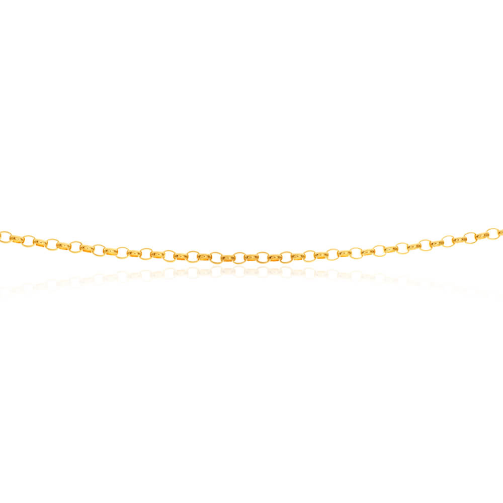 9ct Yellow Gold Belcher Chain - Solid 14K Gold Belcher Link Necklace for Women - Perfect for Everyday Wear, Layering & Gifting