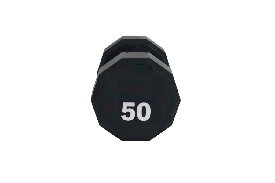 Warrior 12-Sided Urethane Dumbbells Set - Heavy Duty Workout Weights for Home Gym, Strength Training & CrossFit - Perfect for Weightlifting, Bodybuilding & Fitness Routines