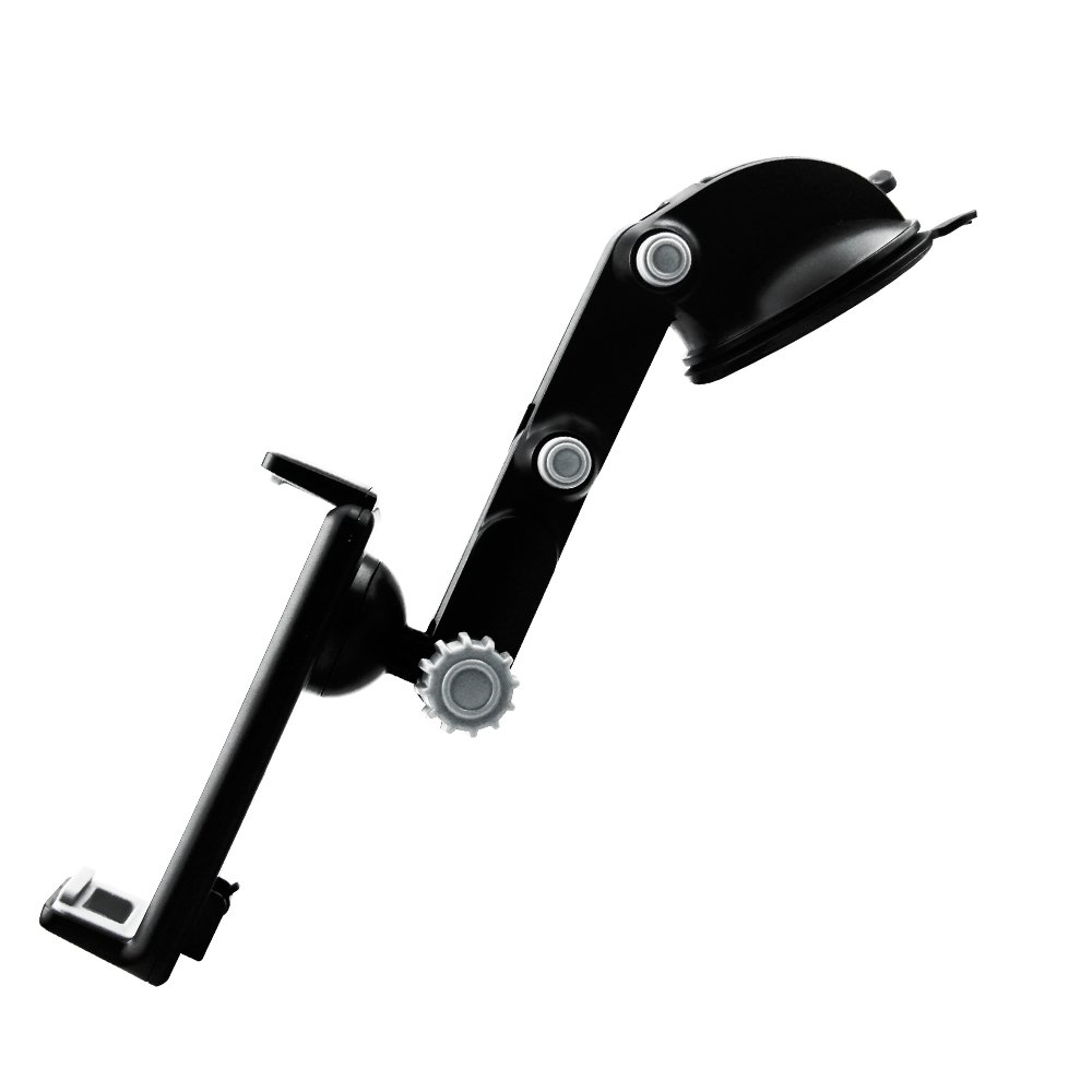 Universal Car Tablet Mount Holder for iPad, iPhone & Android Devices - Windshield & Dashboard Adjustable Stand - Perfect for GPS Navigation, Hands-Free Calls & In-Car Entertainment