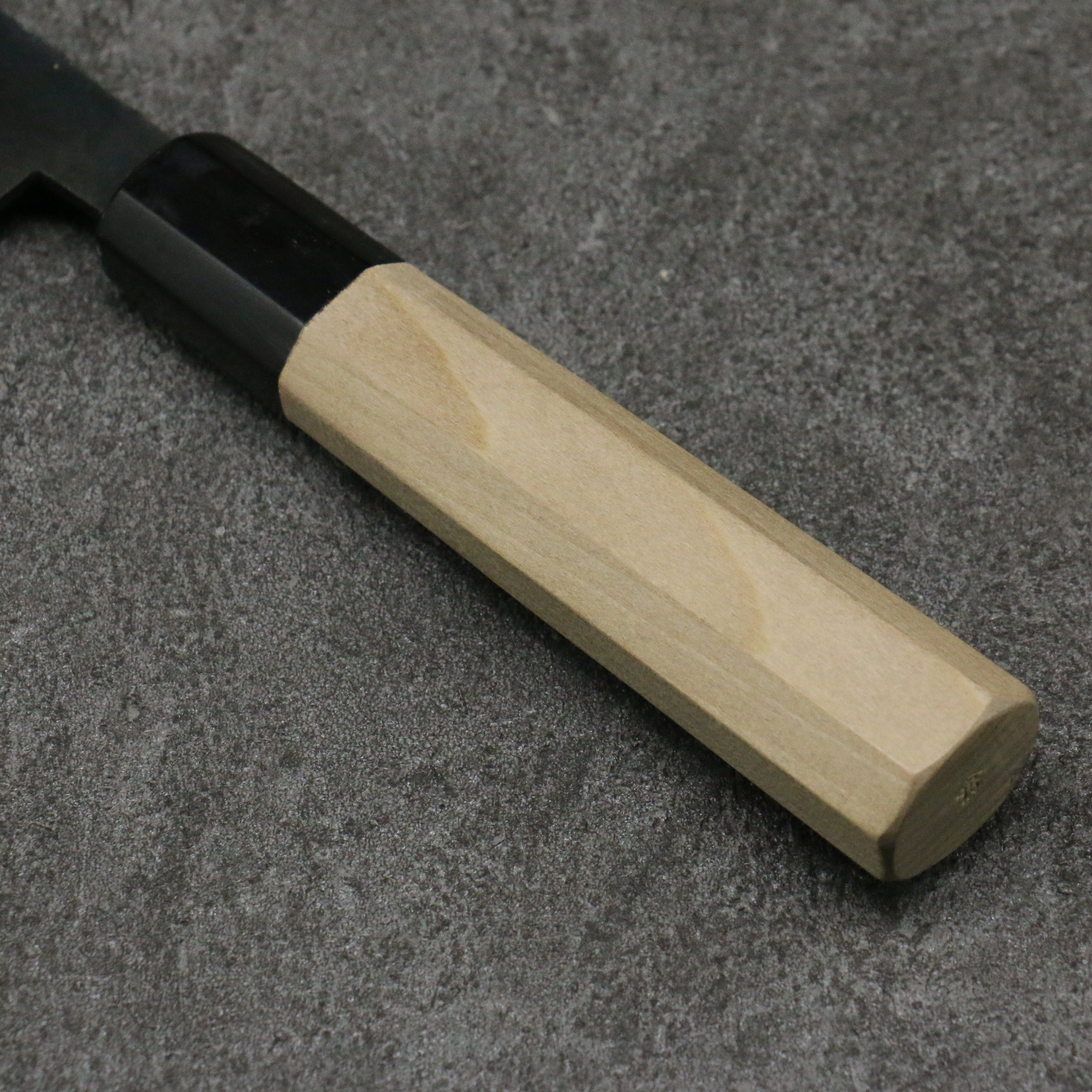 Premium Japanese Nakiri Knife - Minamoto Akitada White Steel No.2 Kurouchi 165mm with Magnolia Handle - Perfect for Vegetable Chopping, Slicing & Food Prep in Professional & Home Kitchens