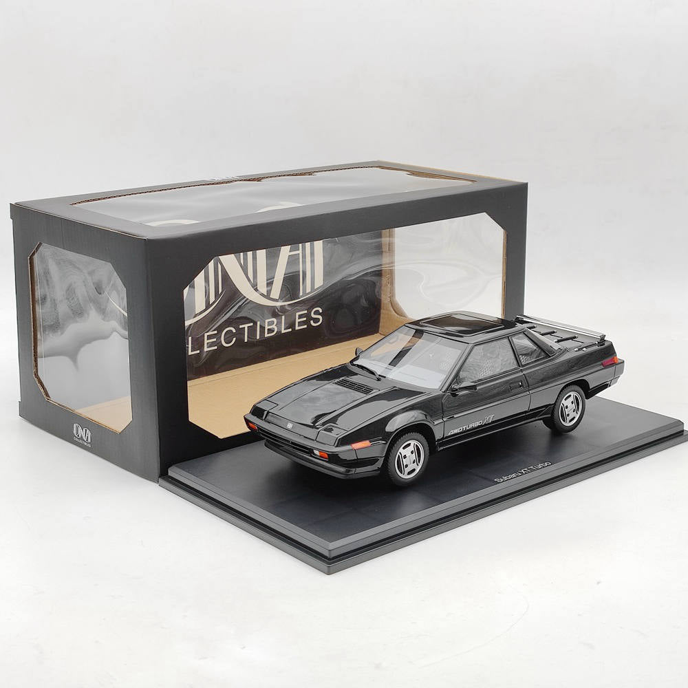 1/18 Scale Subaru XT Turbo 4WD 1985 Resin Model Car - Black Collectible Toy for Adults, Diecast Car Display Gift for Car Enthusiasts & Office Desk Decor