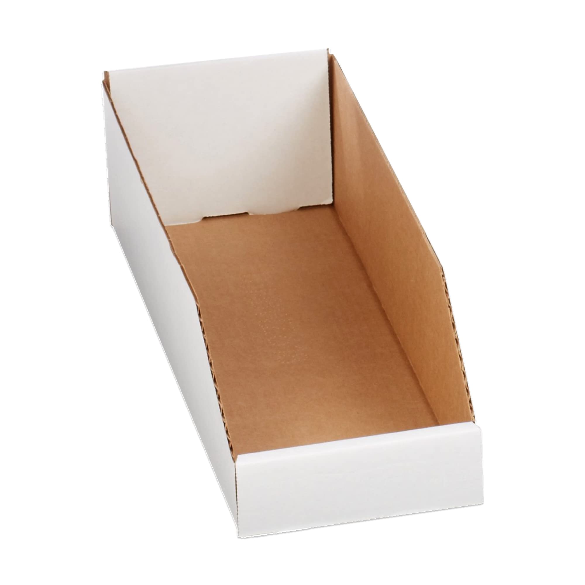 AVIDITI 6x18x4.5 Inches Corrugated Cardboard Storage Bins - 50 Pack Moving Boxes for Packing, Organizing & Home Storage | Perfect for Moving Houses, Office Supplies & Warehouse Organization
