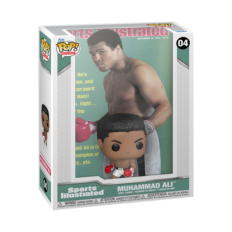 Funko Pop! Muhammad Ali Sports Illustrated Magazine Cover Vinyl Figure - Collectible Toy for Boxing Fans, Home Decor, and Gift Ideas